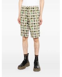 Moncler - Print Drawstring Shorts - Lyst