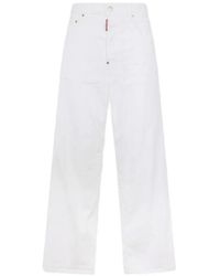 DSquared² - Baggy Jeans Met Geverfd Effect - Lyst
