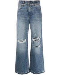 Amiri - Wide-Leg Cotton Jeans - Lyst