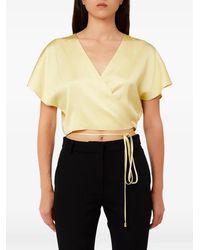 Liu Jo - V-Neck Tie Top - Lyst