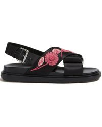 Marni - Sandales Fussbett À Fleurs - Lyst