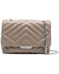 ARMANI EXCHANGE - Chevron-Quilted Faux Leather Crossbody Bag - Lyst