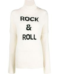 Zadig & Voltaire - Rock & Roll Intarsia-knit Roll-neck Jumper - Lyst