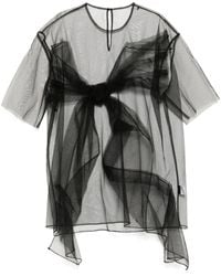 JNBY - Bow-Embellished Oversize T-Shirt - Lyst