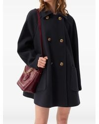 Versace - Double-Breasted Medusa-Button Coat - Lyst