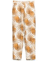 Alberto Biani - Hose aus Satin - Lyst