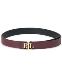 Ralph Lauren - Ceinture Réversible À Plaque Logo - Lyst