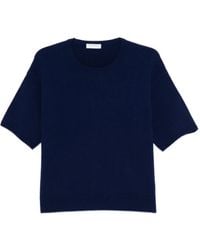 Majestic Filatures - T-Shirt En Maille À Manches Courtes - Lyst