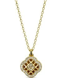 Velora Vie - Crownclover Zircon Necklace - Lyst