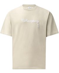 C.P. Company - T-Shirt À Logo Brodé - Lyst