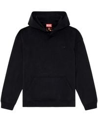 DIESEL - S-Boxt-Hoodie With Bleached Logo - Lyst