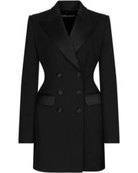Dolce & Gabbana - Double-Breasted Virgin Wool Blazer - Lyst