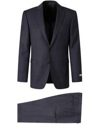 Canali - Button-Fastening Flap-Pocket Suit - Lyst