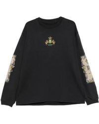 Rhude - Bordeaux Reserve Graphic-Print Long-Sleeve T-Shirt - Lyst