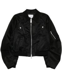 Sacai - Two-Way Zip Bomber Jacket - Lyst