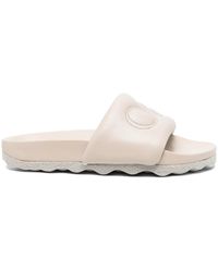 Off-White c/o Virgil Abloh - Bookish Sponge Logo-Embroidered Slides - Lyst