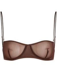 Calvin Klein - Alden Sheer Panelled Bra - Lyst