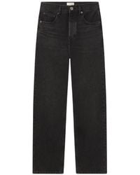 FRAME - Faded Straight-Leg Jeans - Lyst