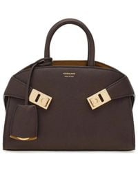 Ferragamo - Hug Mini Leather Handbag - Lyst