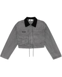 Izzue - Giacca Con Logo Ricamato - Lyst