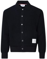 Thom Browne - Veste En Laine À Col Polo - Lyst