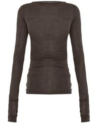 Rick Owens - T-Shirt Ls T Transparent À Manches Longues - Lyst