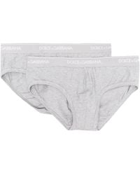 Dolce & Gabbana - Set Aus Zwei Shorts Mit Logo-Bund - Lyst