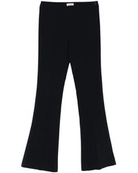 Blanca Vita - Pressed-Crease Flared Trousers - Lyst