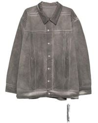 Rick Owens - Button-Up Denim Jacket - Lyst