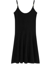 Versace - Embellished Scoop-Neck Mini Dress - Lyst