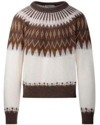 Roberto Collina - Patterned Sweater - Lyst