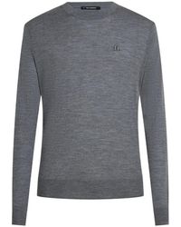 KARL LAGERFELD - Merino Wool Crew-Neck Sweater - Lyst