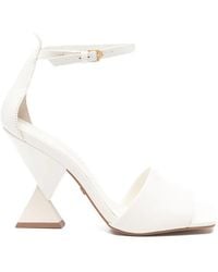 Carrano - Sculpted-Heel Sandals - Lyst