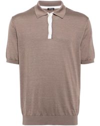 Kiton - Jersey-Poloshirt mit Kontrastdetails - Lyst