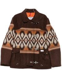 Fay - Geometric-Pattern Toggle-Fastening Jacket - Lyst