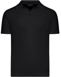 Roberto Collina - Short-Sleeved Cotton Polo Shirt - Lyst