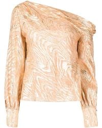 Jonathan Simkhai - Blouse Alice Moire À Imprimé Abstrait - Lyst