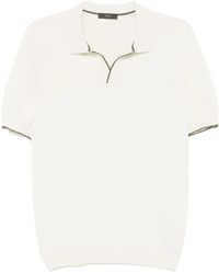 Fay - T-Shirt Con Colletto Polo - Lyst