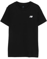 New Balance - Logo-Embroidered T-Shirt - Lyst