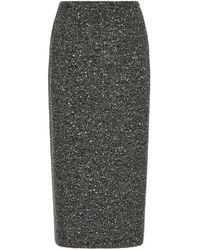 Valentino Garavani - Chevron Bouclé Skirt - Lyst