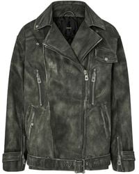 Pinko - Bikerjacke Mit Gürtel - Lyst