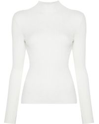 Twinset - Maglione A Coste Con Collo Alto - Lyst