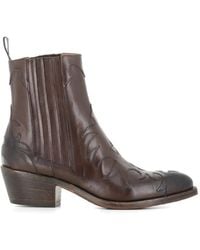 Sartore - Patterned Leather Boots - Lyst