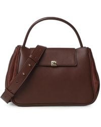 Coccinelle - Suede-Panel Leather Tote Bag - Lyst