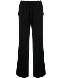 Alberto Biani - Flared Crepe Trousers - Lyst