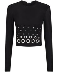 Rabanne - Eyelet Crop Top - Lyst