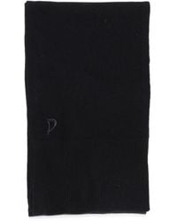 Dondup - Gerippter Schal Mit Logo-Patch - Lyst