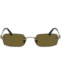 Miu Miu - Rectangle-Frame Sunglasses - Lyst