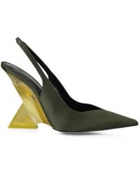 The Attico - Cheope Sculptural-Heel Slingback Pumps - Lyst