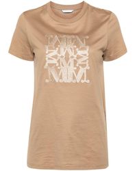 Max Mara - Camiseta Taverna con logo bordado - Lyst
